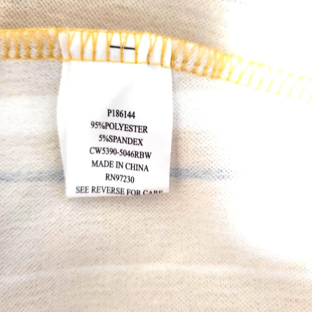 Almost Famous Junior Womens 3X Mustard Black Stripe Off The Shoulder Dress - Picture 7 of 8